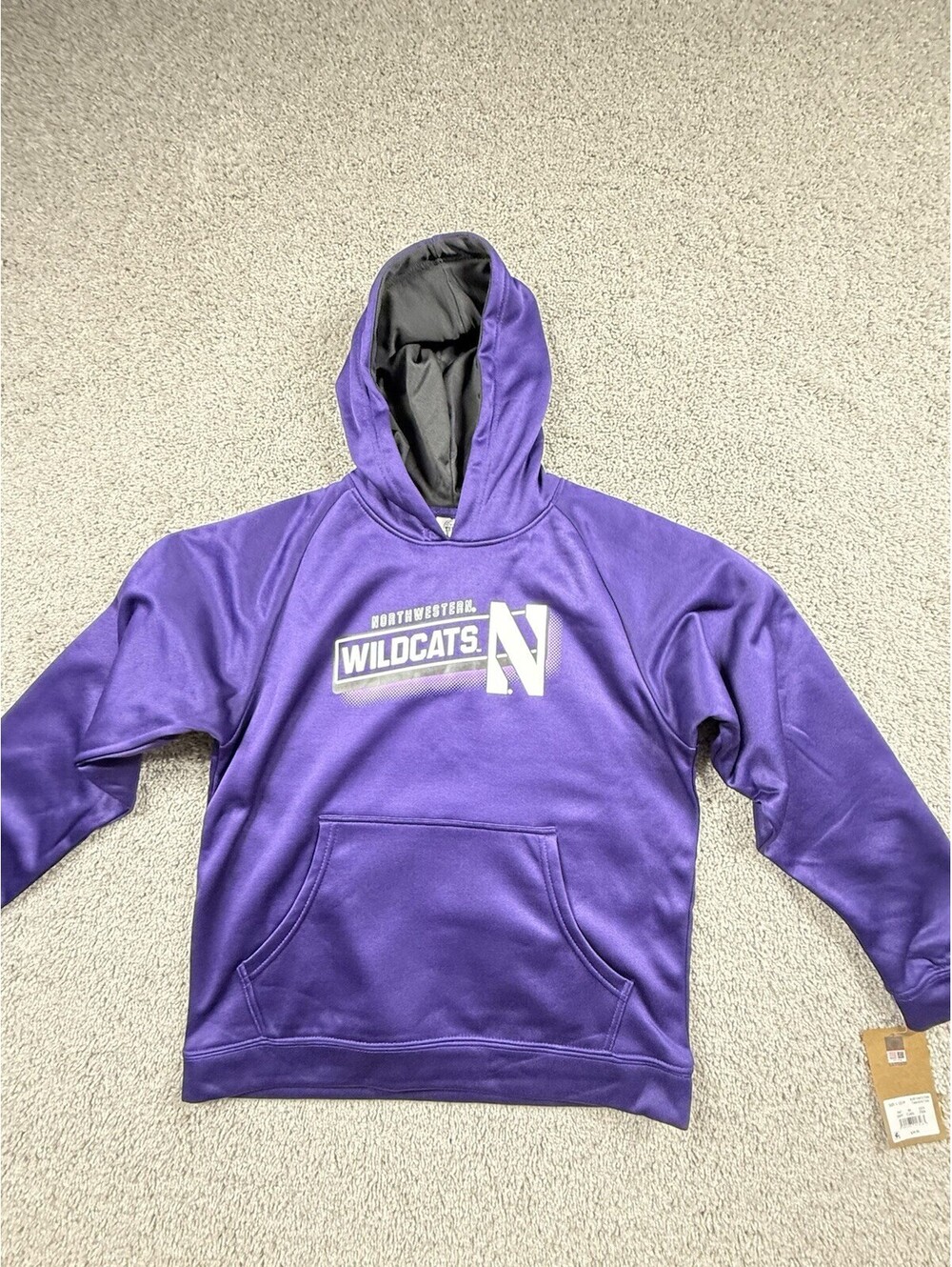 NWT Northwestern Wildcats Youth Large 12/14 Hoodie Purple